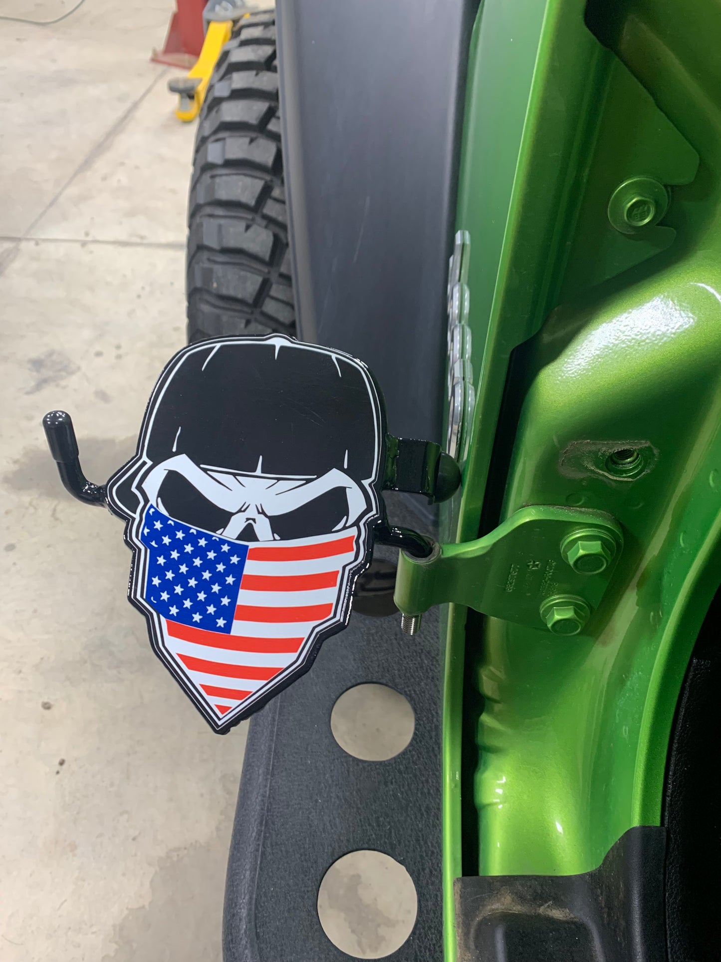 Pair of Skull with Bandana (YOUR color/design choice) Foot Pegs