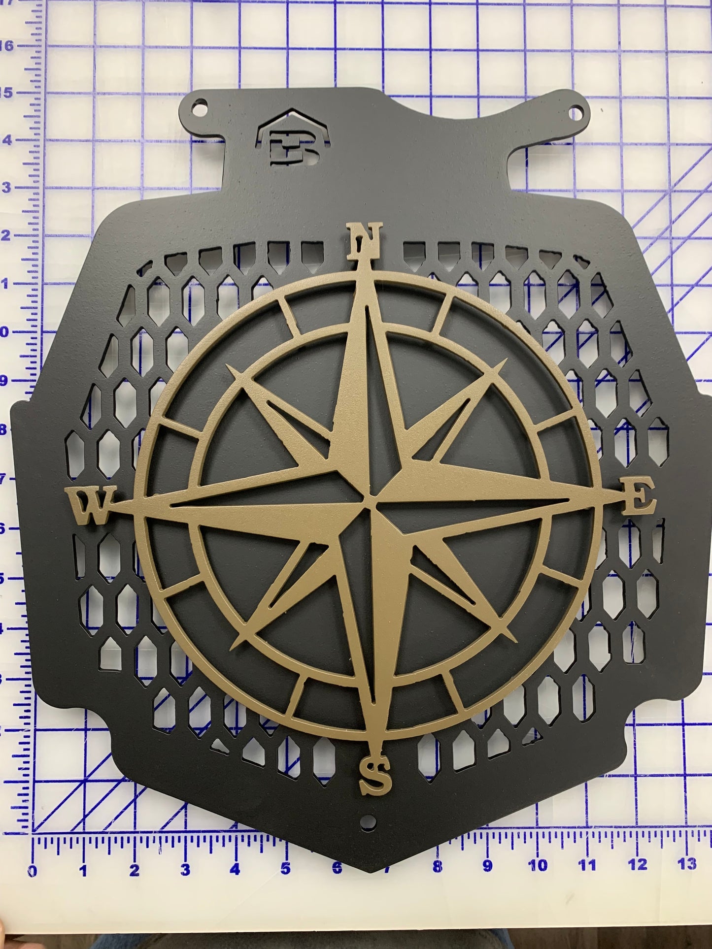 Nautical Star Compass 2 Layer-All Metal- Cover for Radiator on Can Am Outlander Max XMR 450 570 650 850 1000- Choose Your Colors