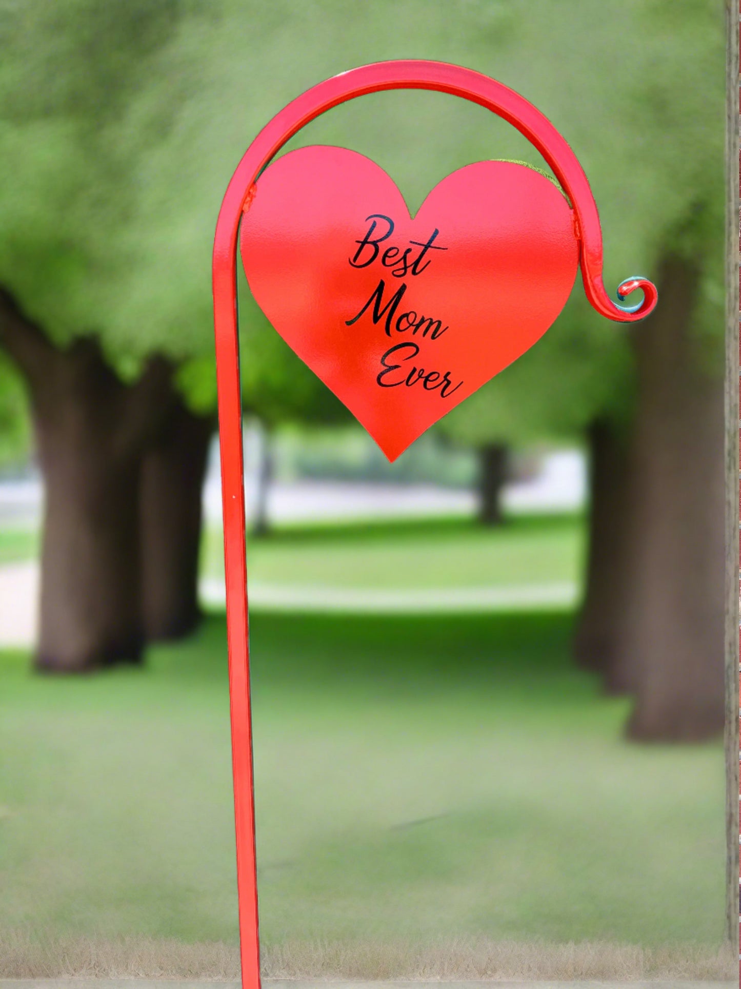 Heart Shepherd Hook- Memorial-Gravesite Display-with or without custom message