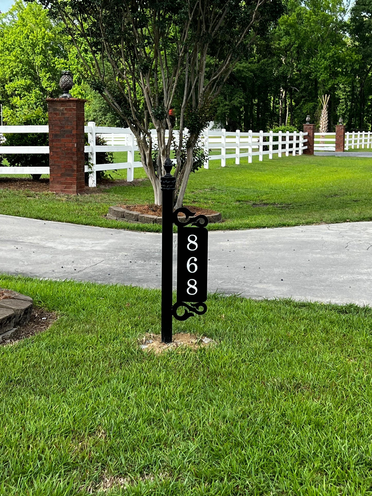 Address Sign with Post- Choose your color.