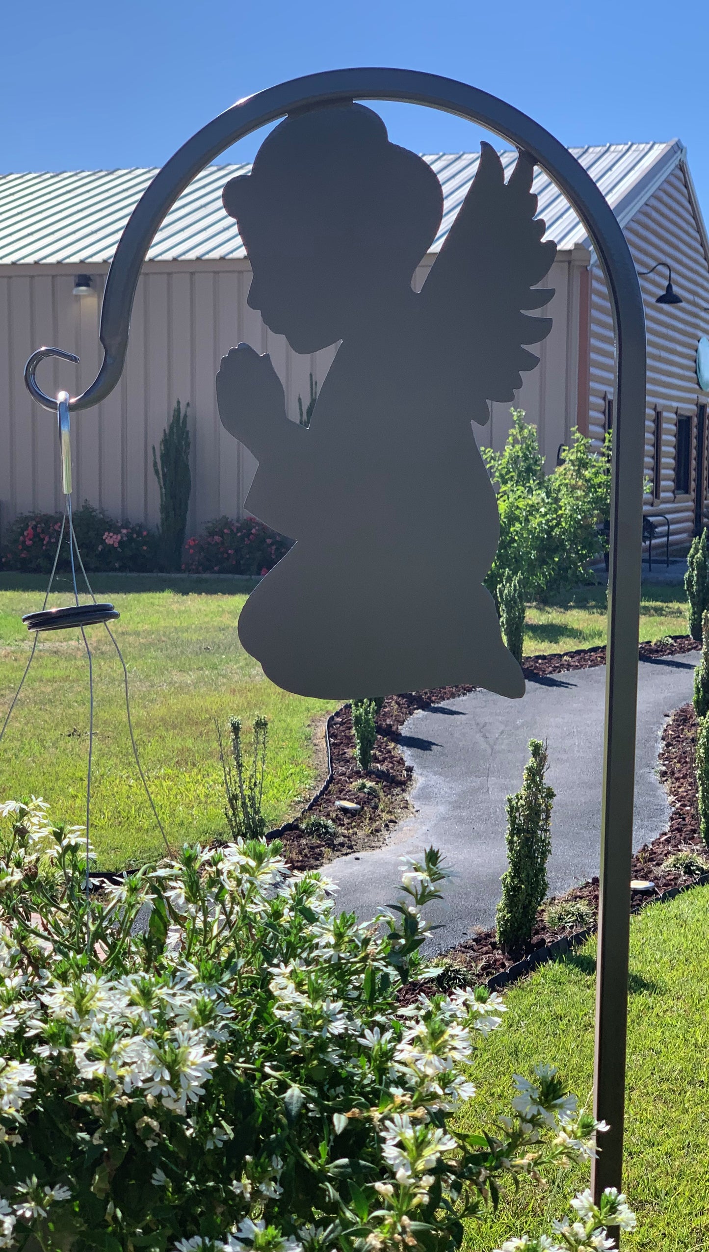 Angel Shepherd Hook- Memorial Hanger Grave Site Memorial