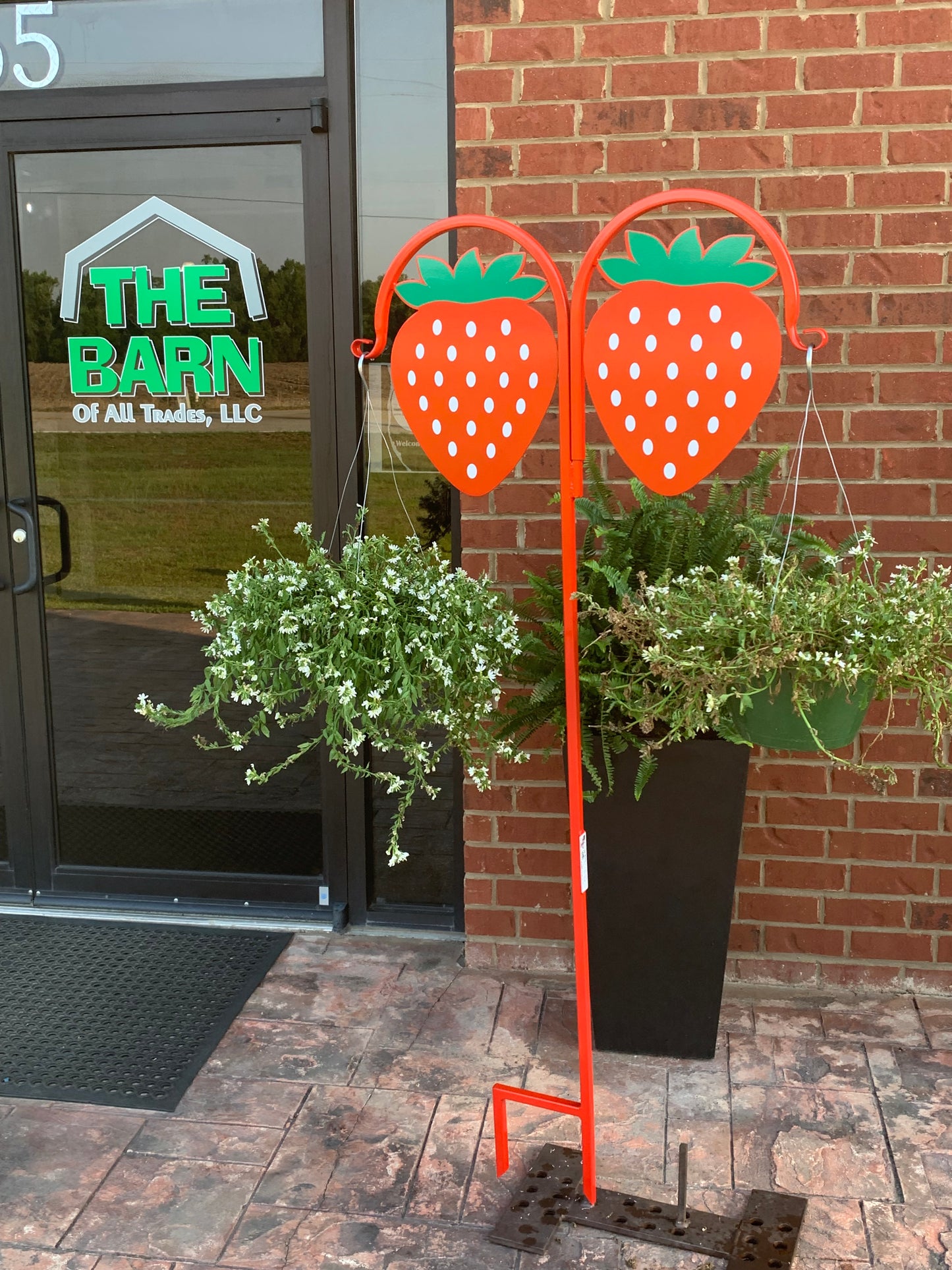 Double Strawberry Shepherd Hook