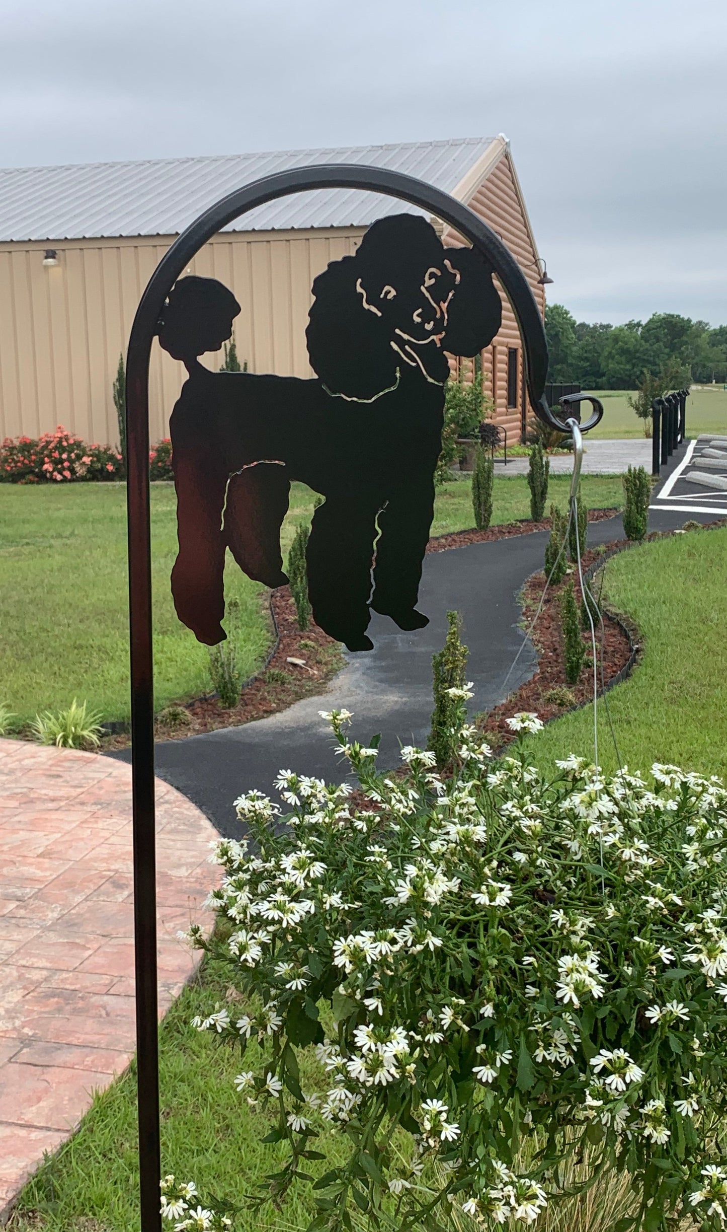 Poodle Shepherd Hook- Your Color Choice-Four Display Options