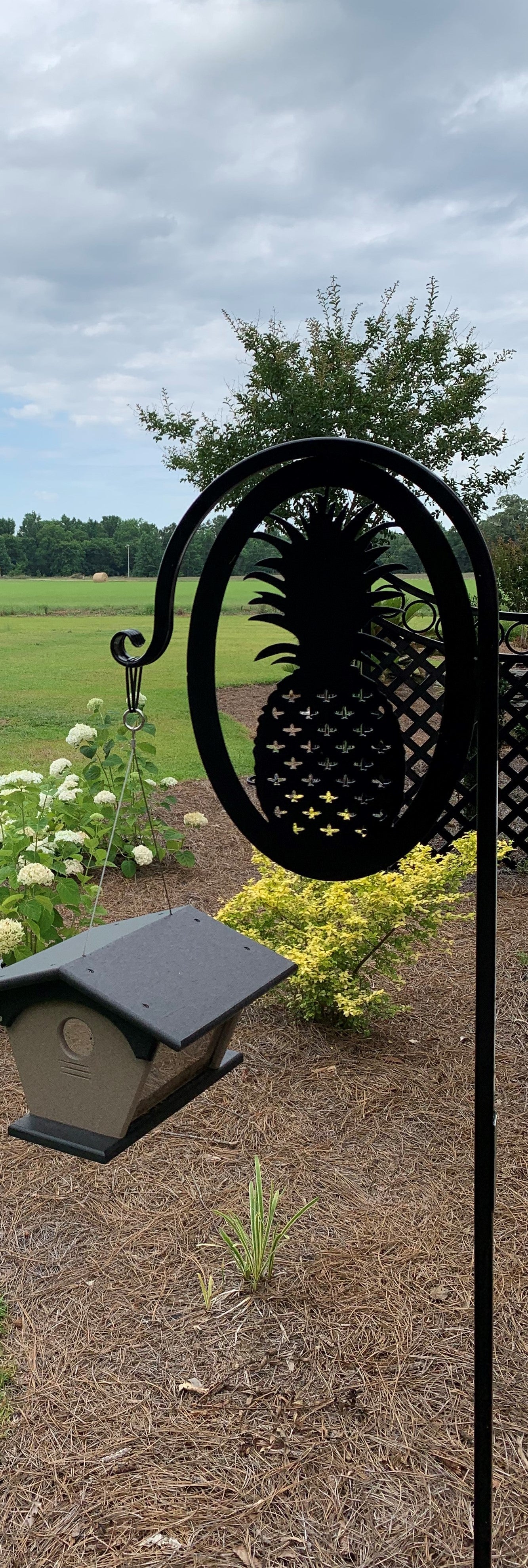 Pineapple Shepherd Hook- Display anywhere with four options-Choose your colors