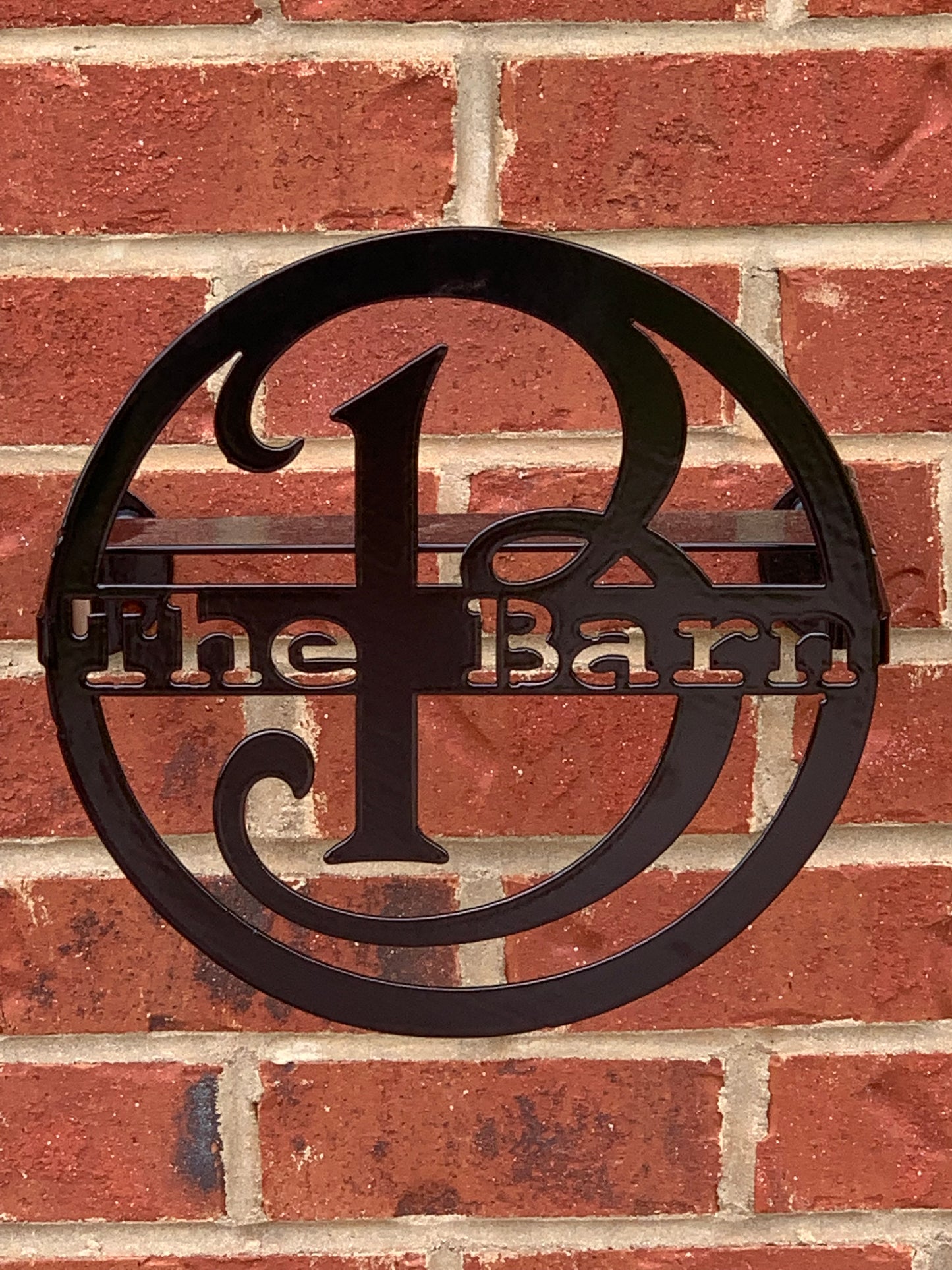 Custom Water Hose Holder-Choose Your Initial/Text/Color- Wall or Post Mount