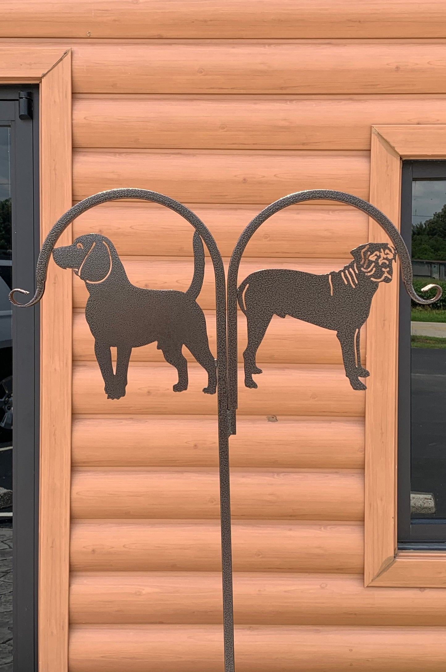 Double Custom Pet Display Shepherd Hook-Choose two Breeds or Same on each side- Your Color Choice-Four Display Options