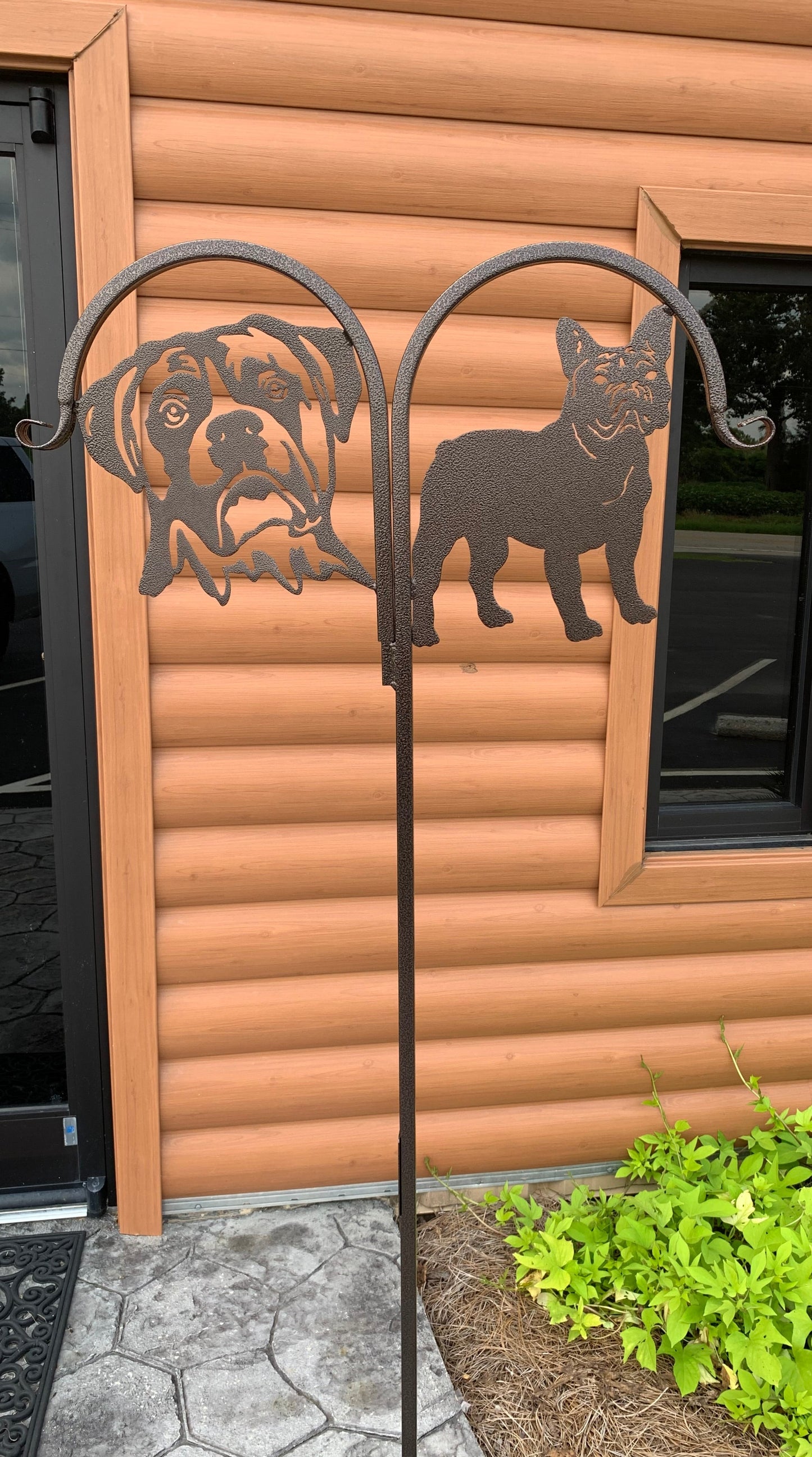 Double Custom Pet Display Shepherd Hook-Choose two Breeds or Same on each side- Your Color Choice-Four Display Options