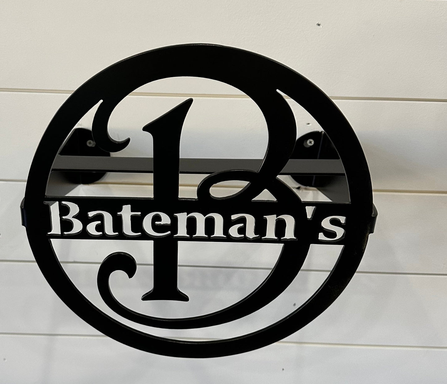 Custom Water Hose Holder-Choose Your Initial/Text/Color- Wall or Post Mount