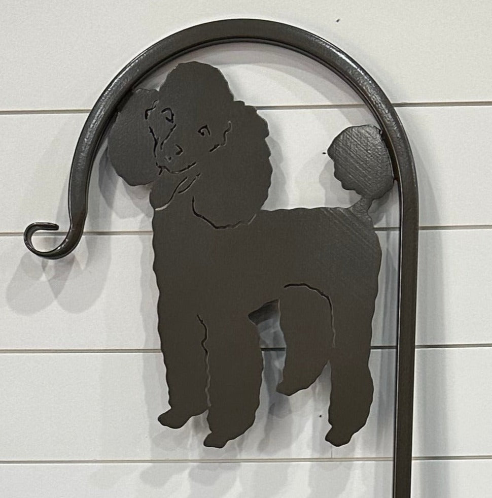 Poodle Shepherd Hook- Your Color Choice-Four Display Options