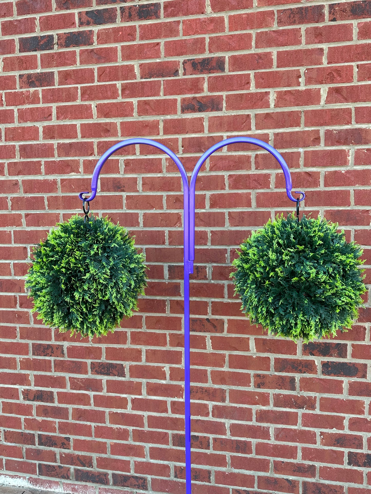 Double Shepherd Hook Metal Very Sturdy- Your color choice-Four display options- 60" tall