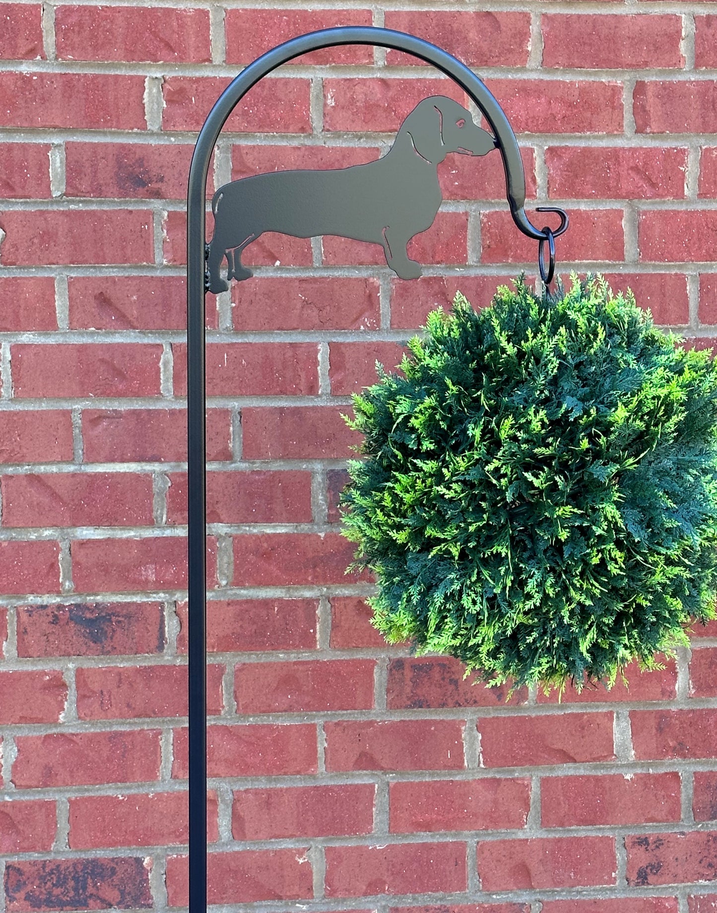 Dachshund Shepherd Hook- Your Color Choice (Powder Coated Finish- Choose from Four Display Options- With or without Name/Text
