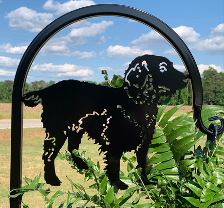 Boston Terrier Shepherd Hook- Your Powder Coated Color Choice-Four Base/Display Options