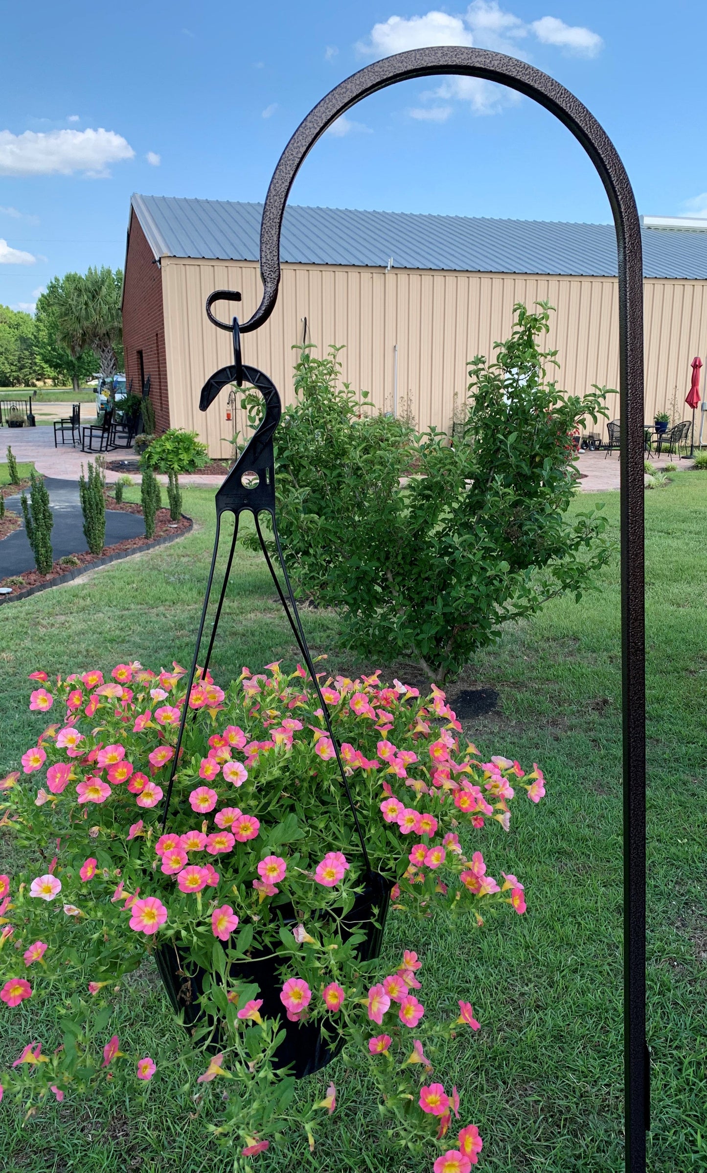 72" Shepherd Hook Metal Very Sturdy- Your color choice- Hanger for large/tall wind chimes