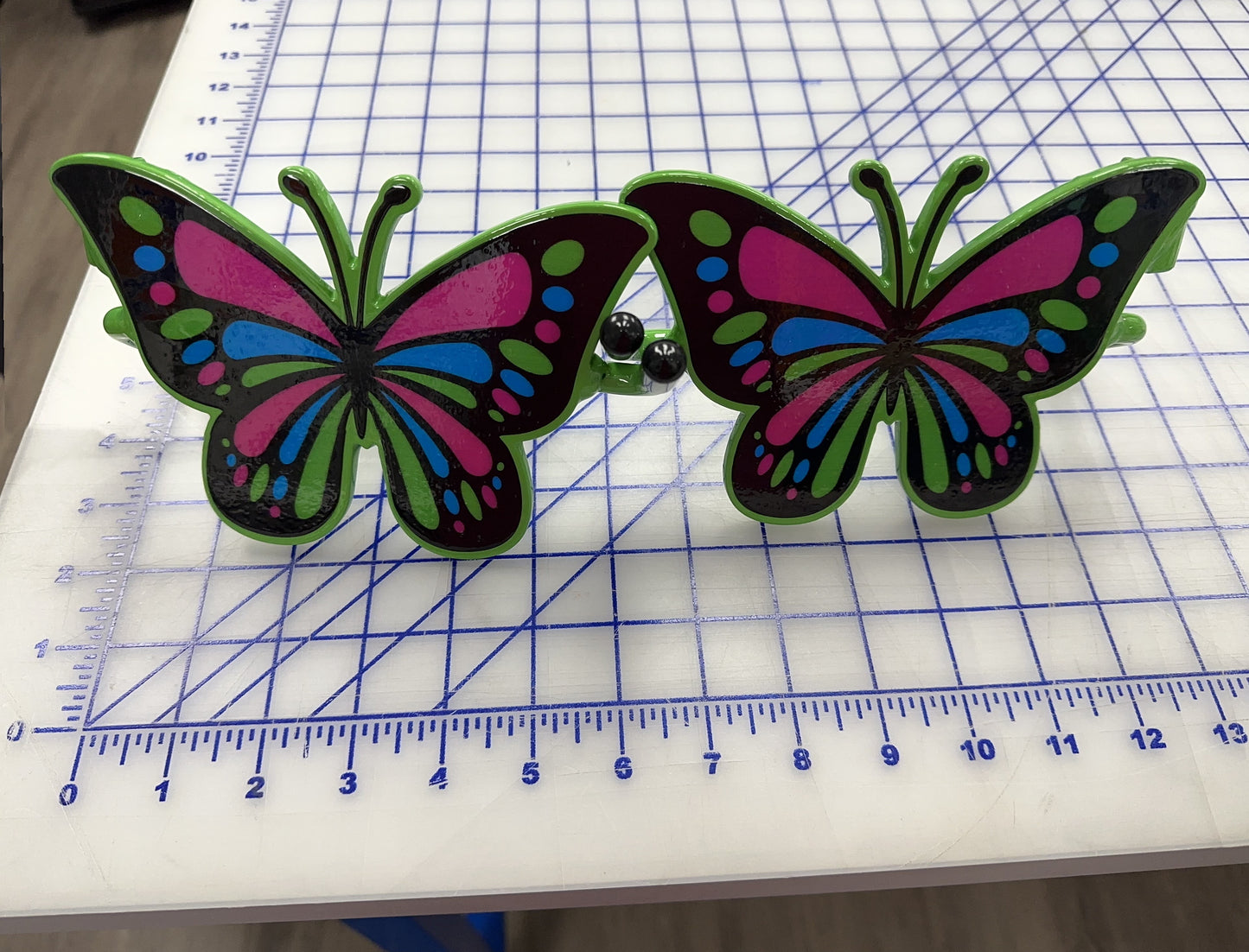 Pair of Colorful Butterfly Foot Pegs your base color choice