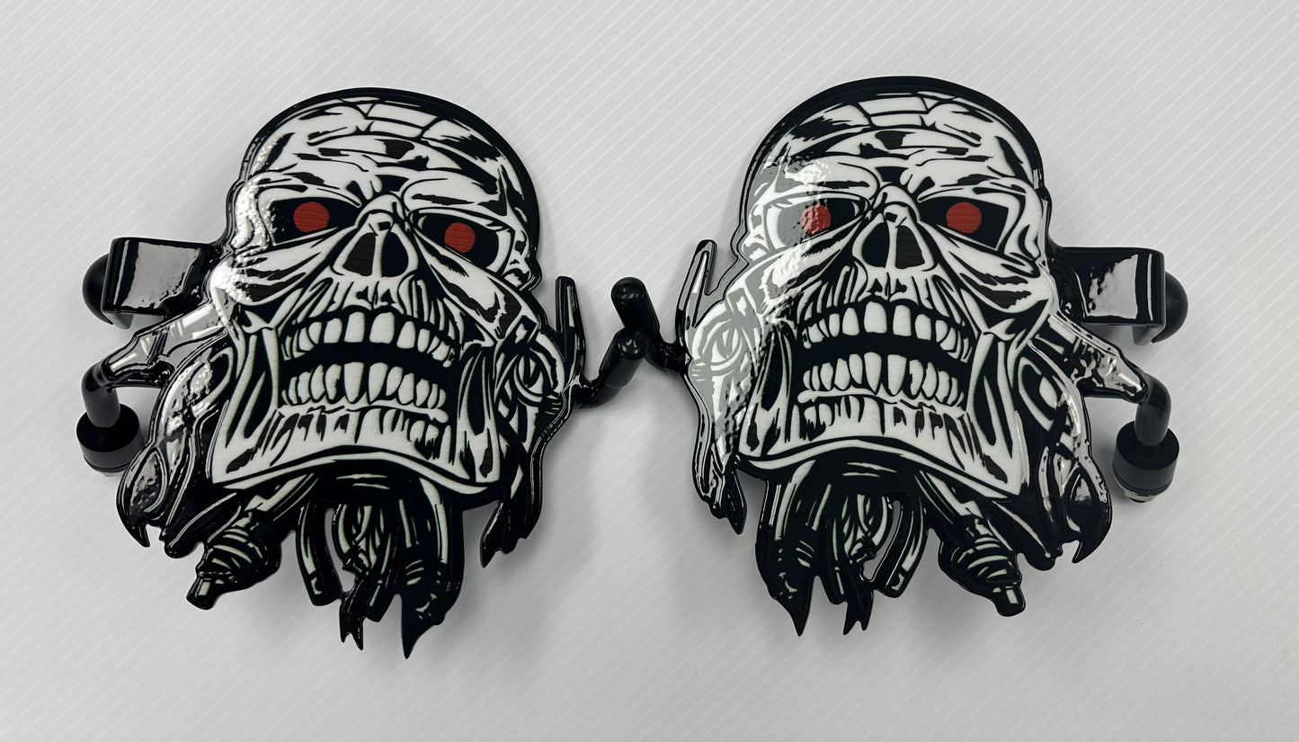 Pair of Skull Foot Pegs your color choice
