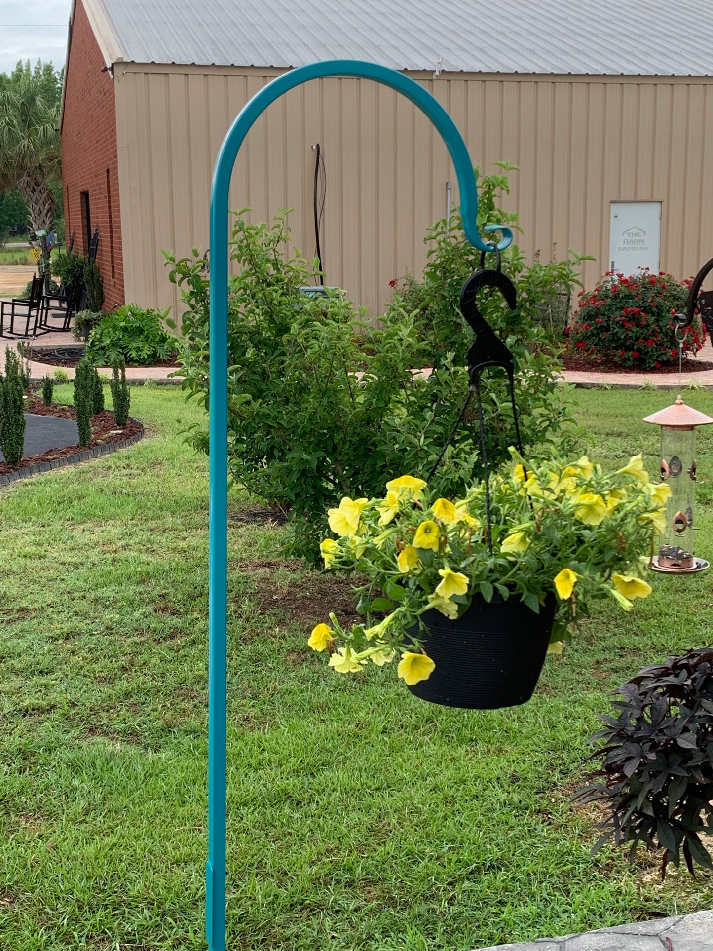 72" Shepherd Hook Metal Very Sturdy- Your color choice- Hanger for large/tall wind chimes
