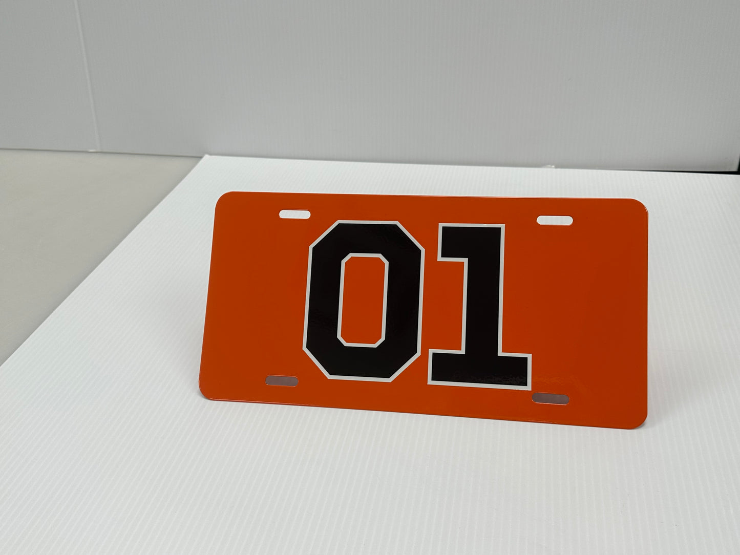 Dukes of Hazzard Aluminum License Plate- Famous 01-Good ol Boys license plate General Lee- Powder Coated twice with a Beautiful Gloss finish