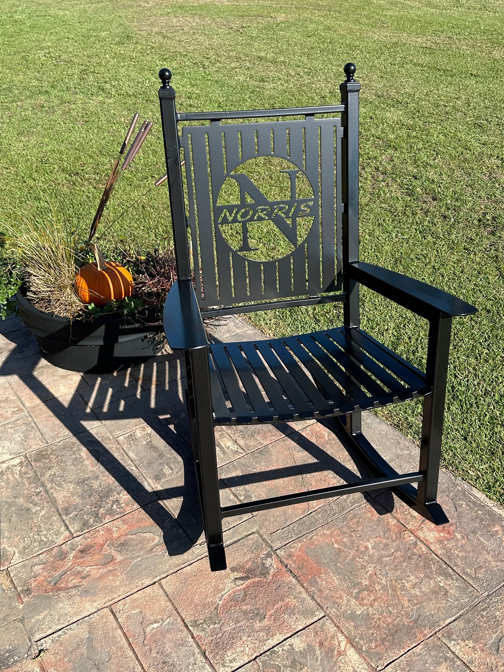 Custom Rocking Chairs- All Metal-Powder Coated your color choice- Your ...
