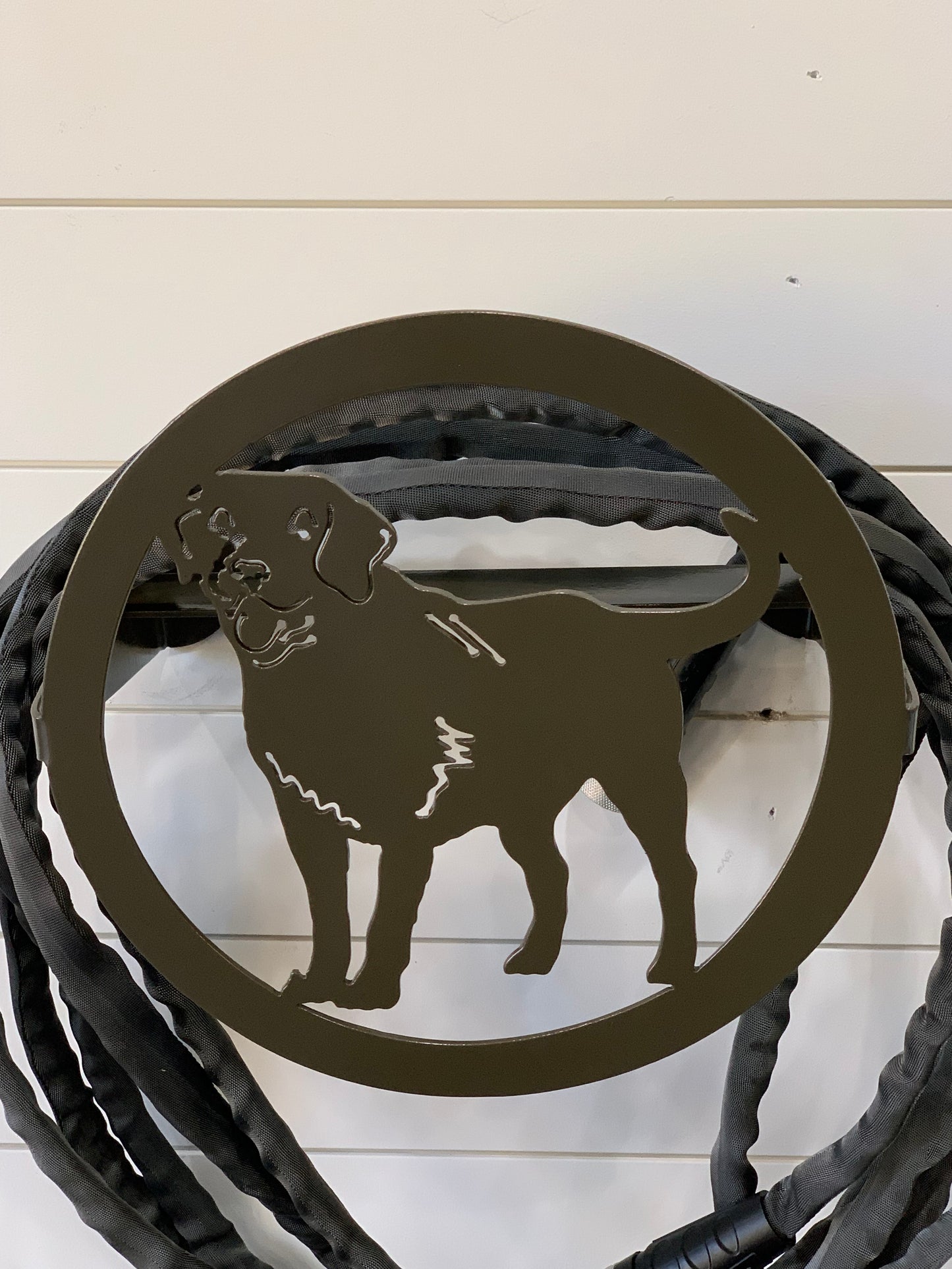 Water/Garden Hose Holder/Hanger with Lab- Your color choice -Two mounting options