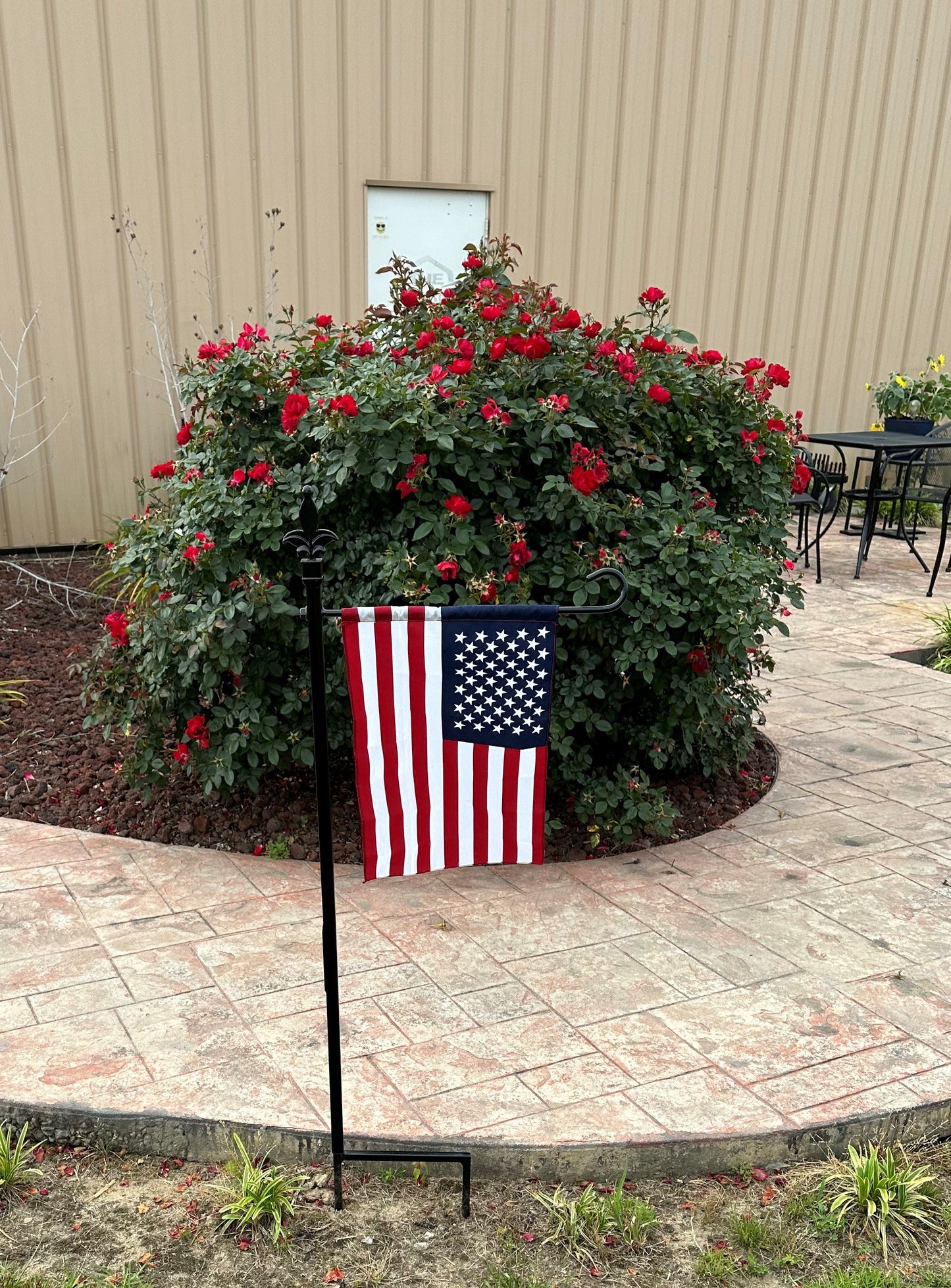 Colorful Garden Flag Holder your powder coated color choice-Your display choice-Your topper choice
