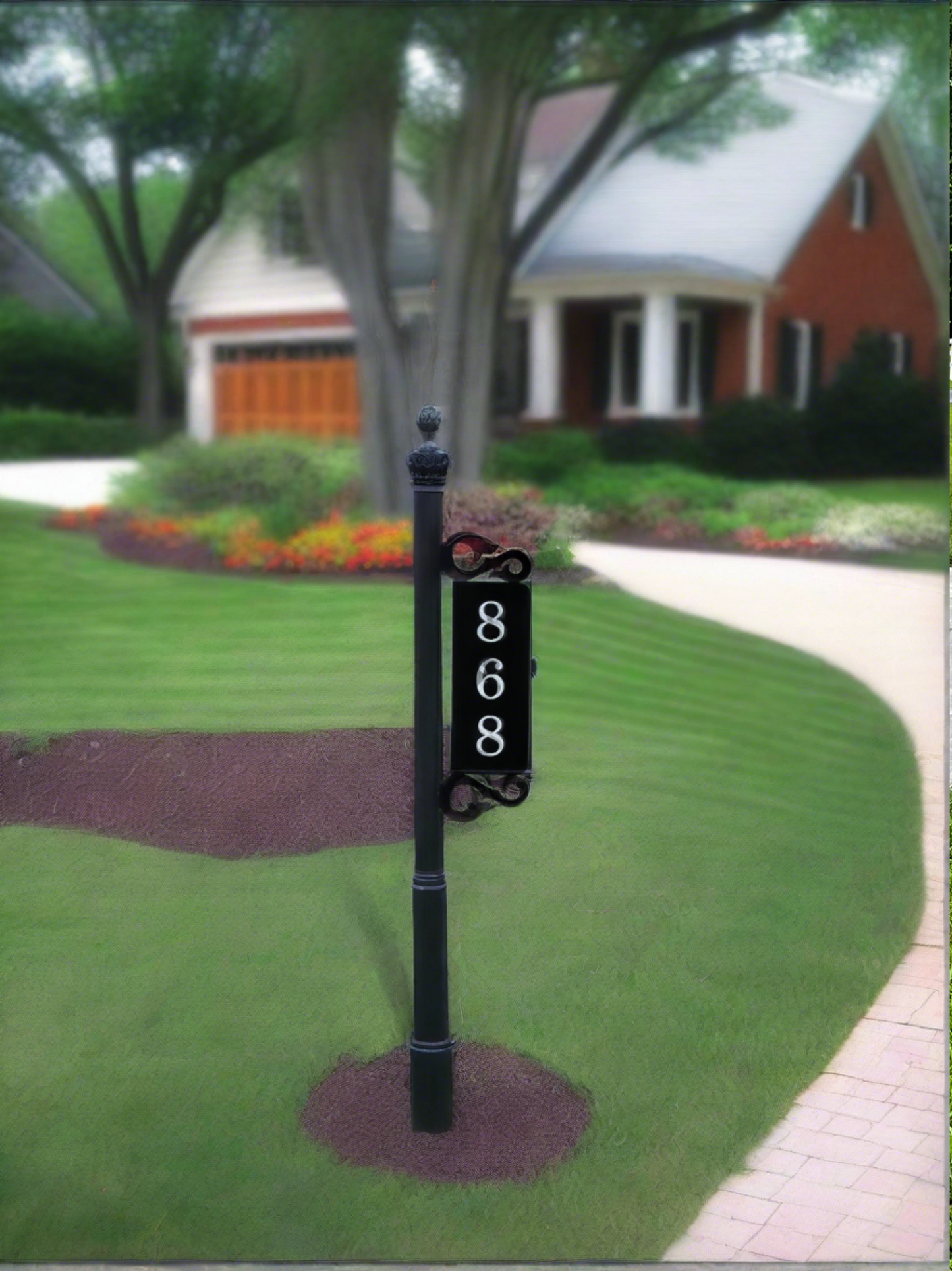 Address Sign with Post- Choose your color.