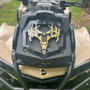 Deer and Skull Radiator cover fits Can Am Outlander Max XMR 450 570 650 850 1000 - Your Color Choices