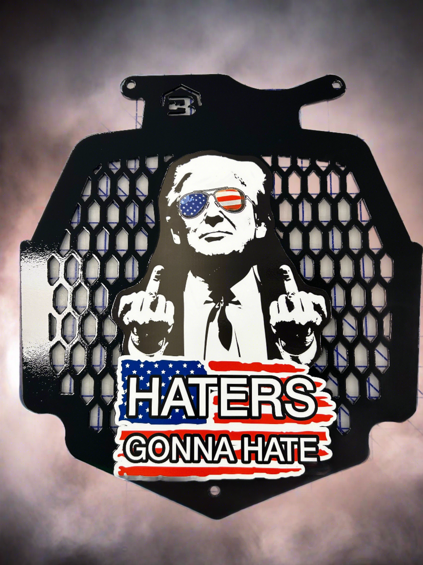 Haters Gonna Hate Radiator cover fits Can Am Outlander Max XMR 450 570 650 850 1000 - Your Color Choices