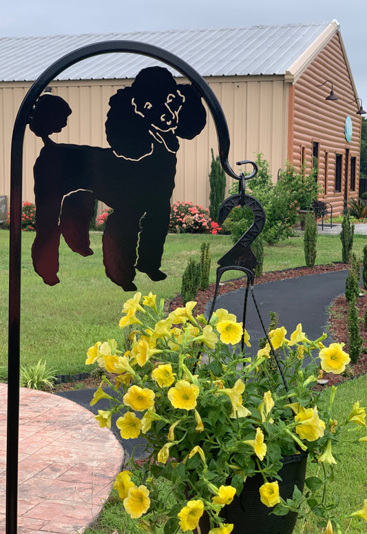 Poodle Shepherd Hook- Your Color Choice-Four Display Options