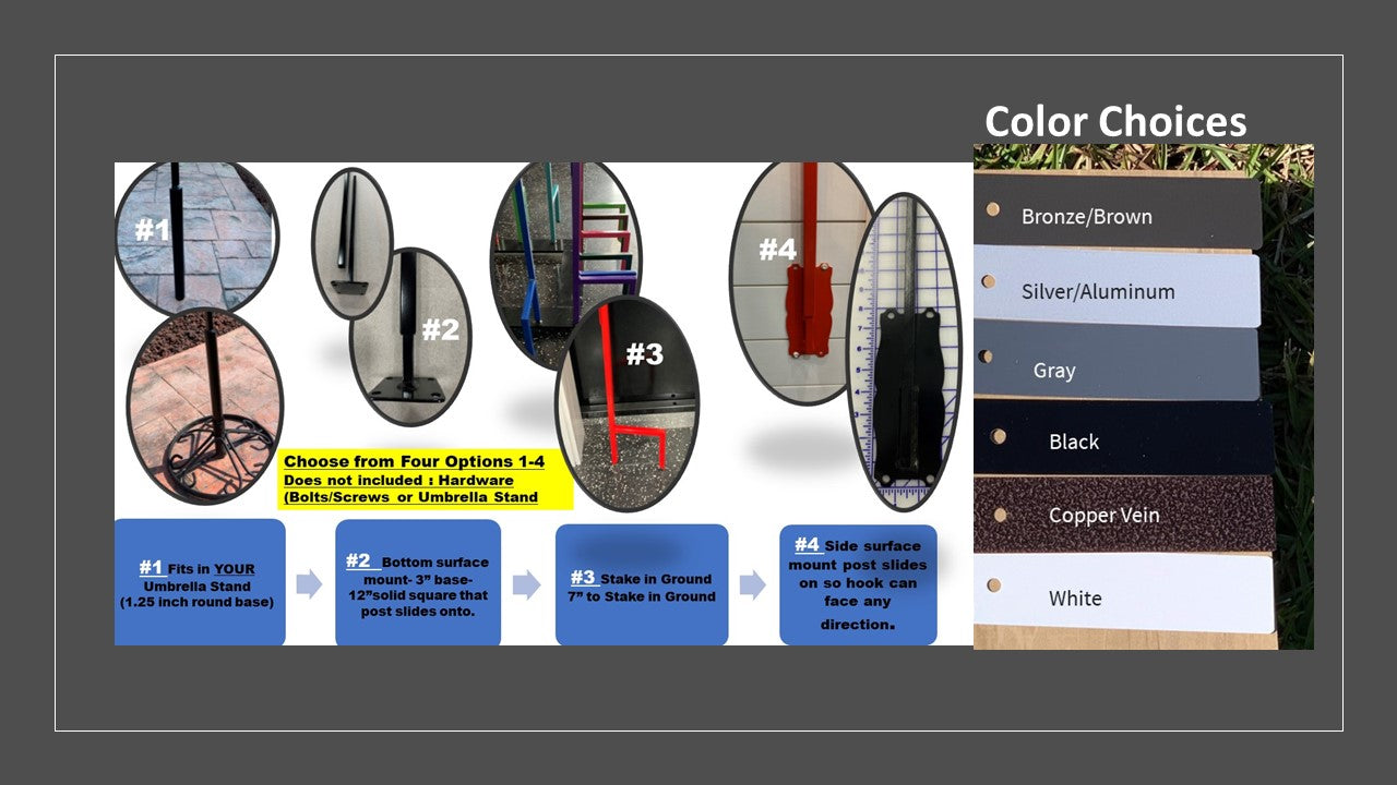 Boykin Spaniel Shepherd Hook- Your Color Choice-Four Display Options